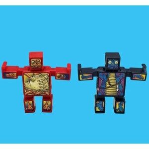 NAKNAK STACKABLE GAME FIGURES Red & Blue Collectible Hasbro Toys NEW 2003